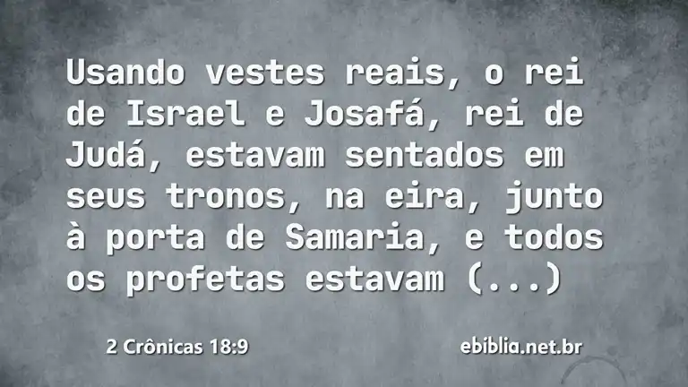 2 Crônicas 18:9