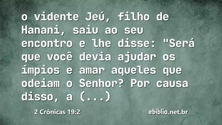 2 Crônicas 19:2