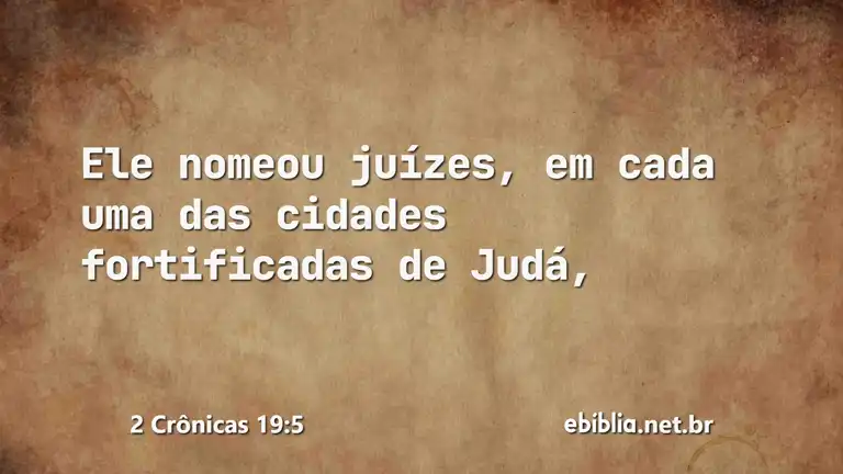 2 Crônicas 19:5