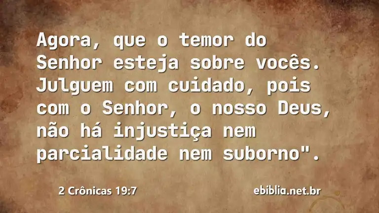 2 Crônicas 19:7