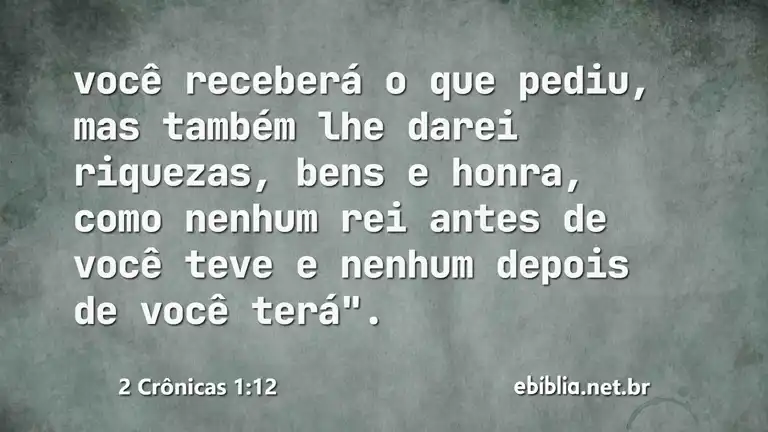 2 Crônicas 1:12