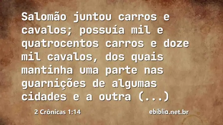 2 Crônicas 1:14