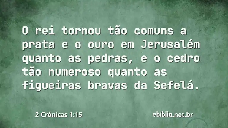 2 Crônicas 1:15