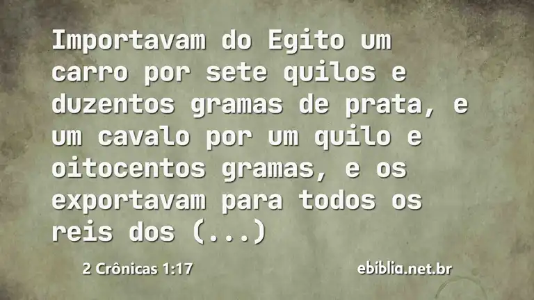 2 Crônicas 1:17