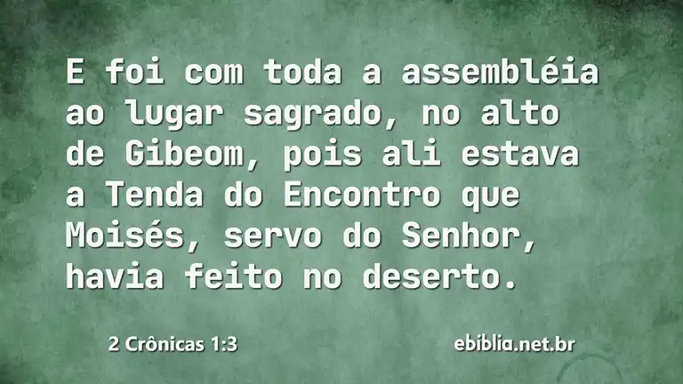 2 Crônicas 1:3