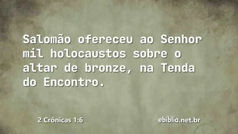 2 Crônicas 1:6