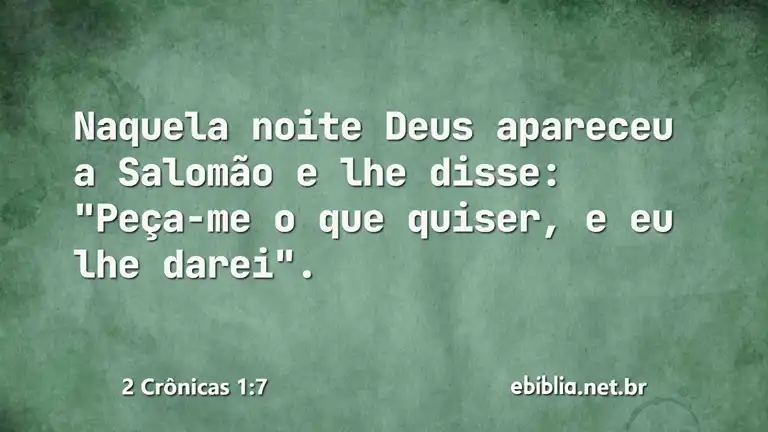 2 Crônicas 1:7