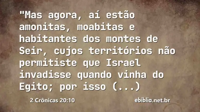 2 Crônicas 20:10