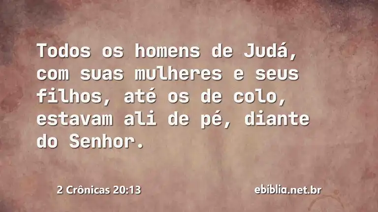 2 Crônicas 20:13