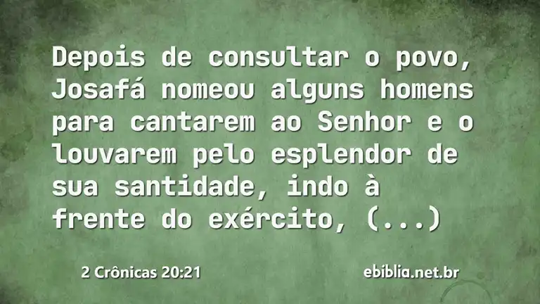 2 Crônicas 20:21