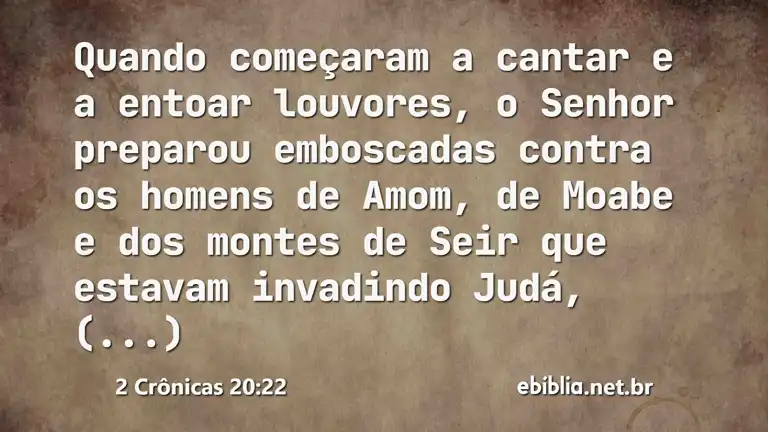 2 Crônicas 20:22