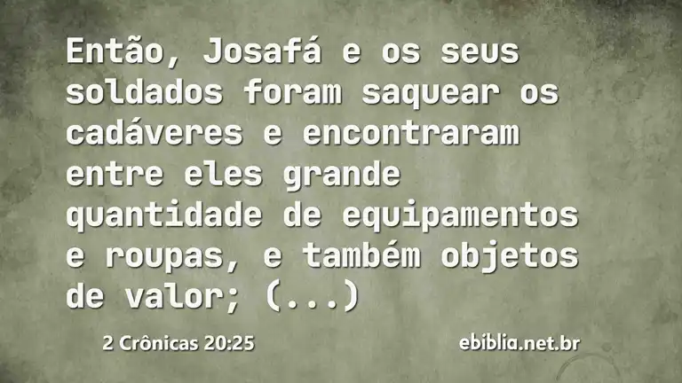 2 Crônicas 20:25