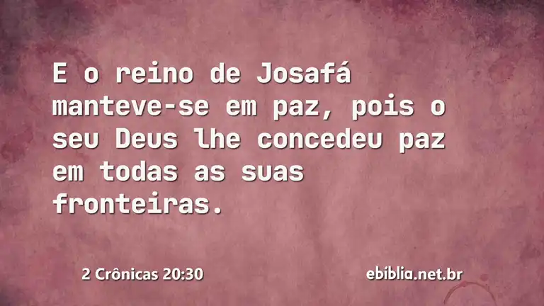 2 Crônicas 20:30