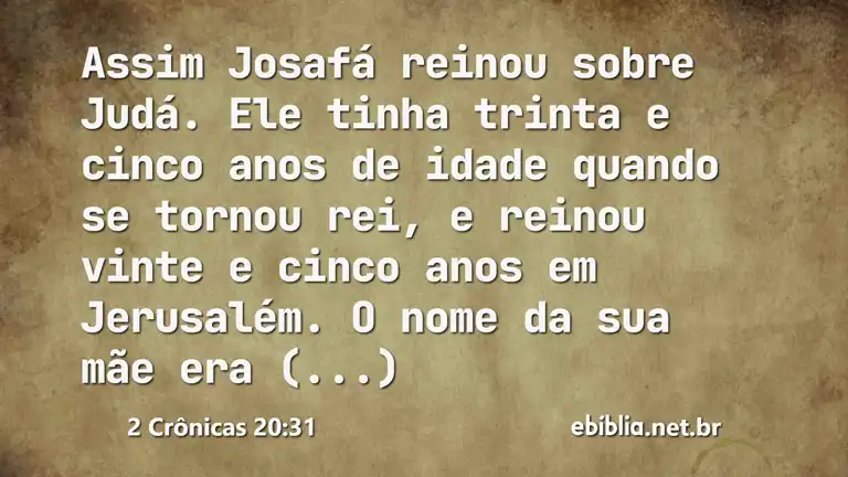 2 Crônicas 20:31