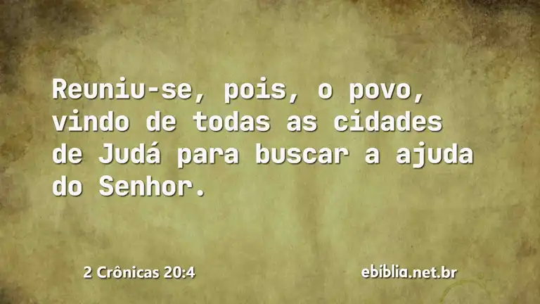 2 Crônicas 20:4