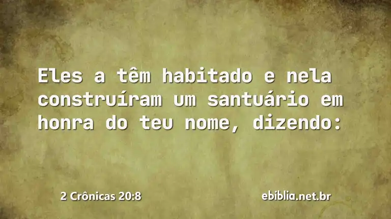 2 Crônicas 20:8