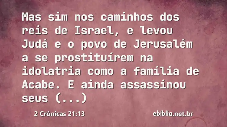 2 Crônicas 21:13