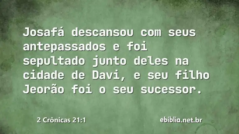 2 Crônicas 21:1