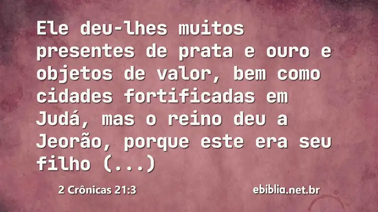 2 Crônicas 21:3