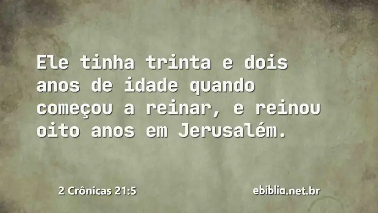 2 Crônicas 21:5