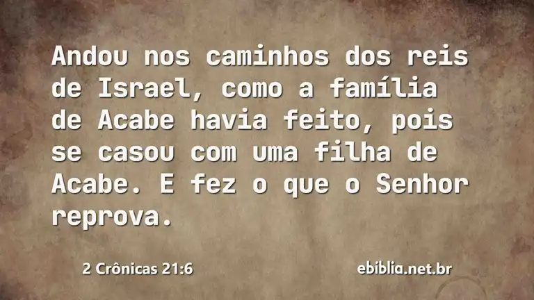 2 Crônicas 21:6