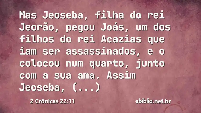 2 Crônicas 22:11