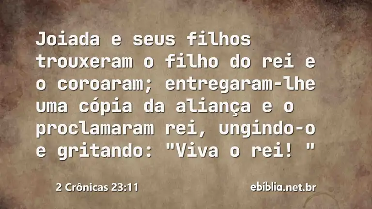 2 Crônicas 23:11