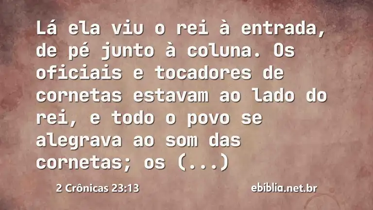 2 Crônicas 23:13