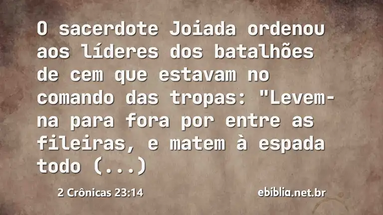 2 Crônicas 23:14