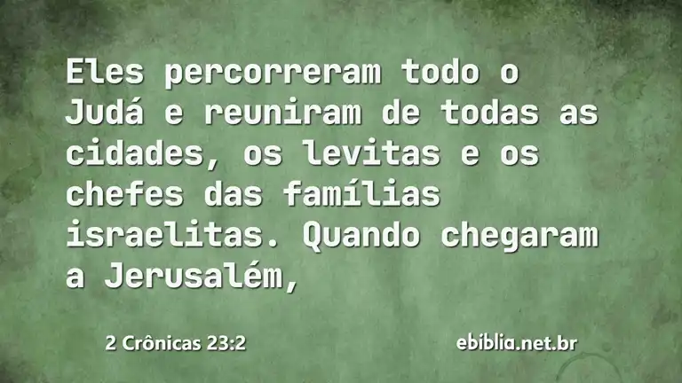 2 Crônicas 23:2