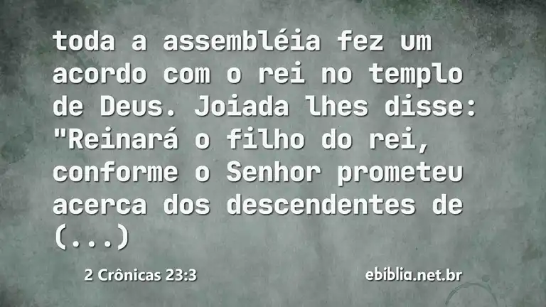 2 Crônicas 23:3