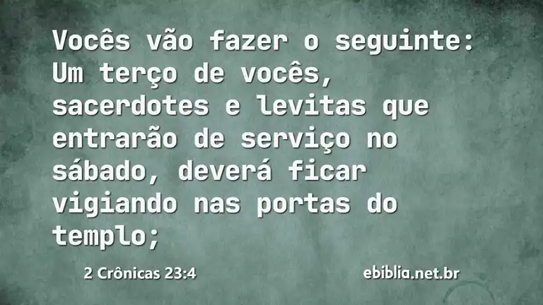 2 Crônicas 23:4