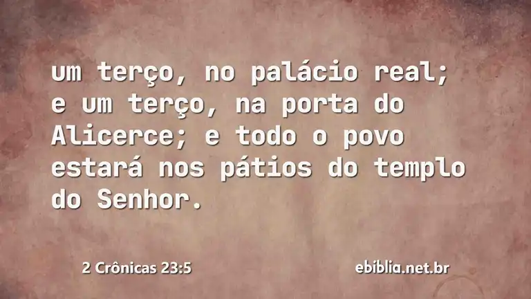 2 Crônicas 23:5