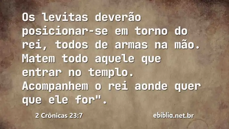 2 Crônicas 23:7