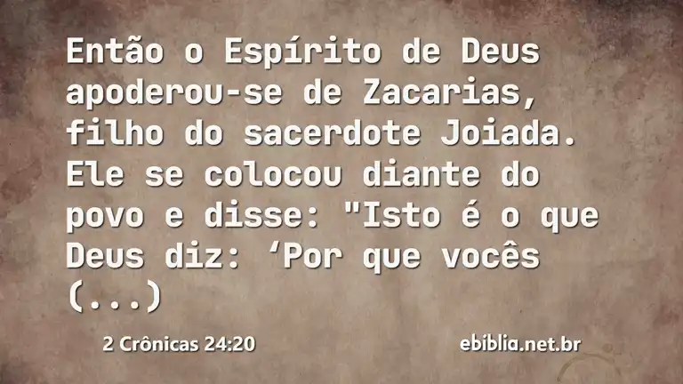 2 Crônicas 24:20