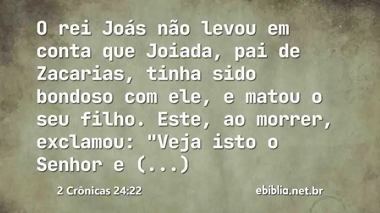 2 Crônicas 24:22