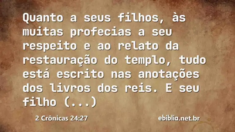 2 Crônicas 24:27