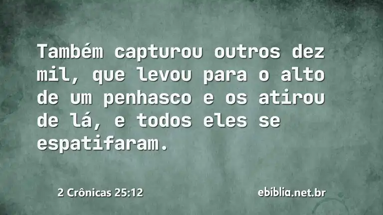 2 Crônicas 25:12