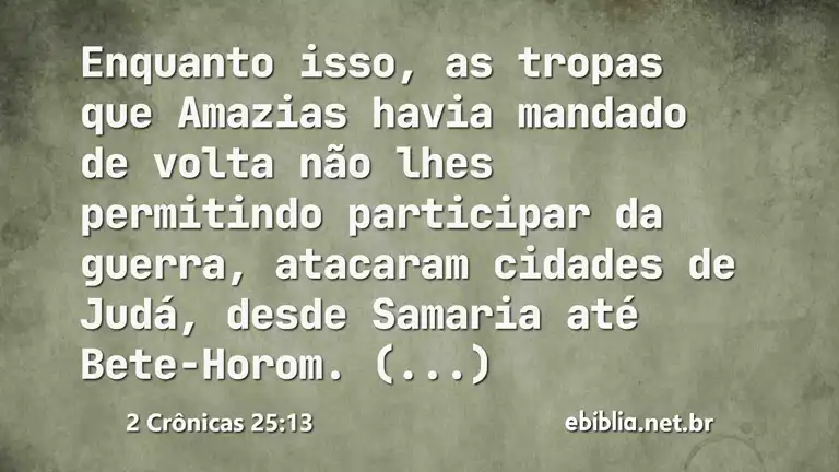 2 Crônicas 25:13