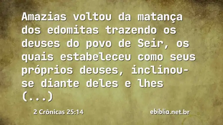 2 Crônicas 25:14