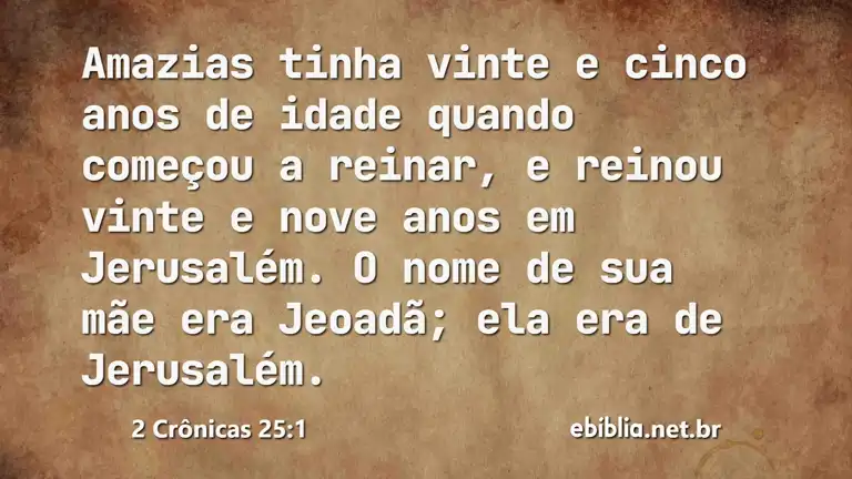 2 Crônicas 25:1