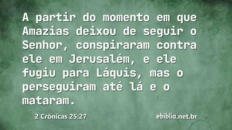 2 Crônicas 25:27