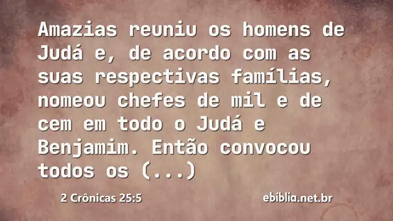 2 Crônicas 25:5