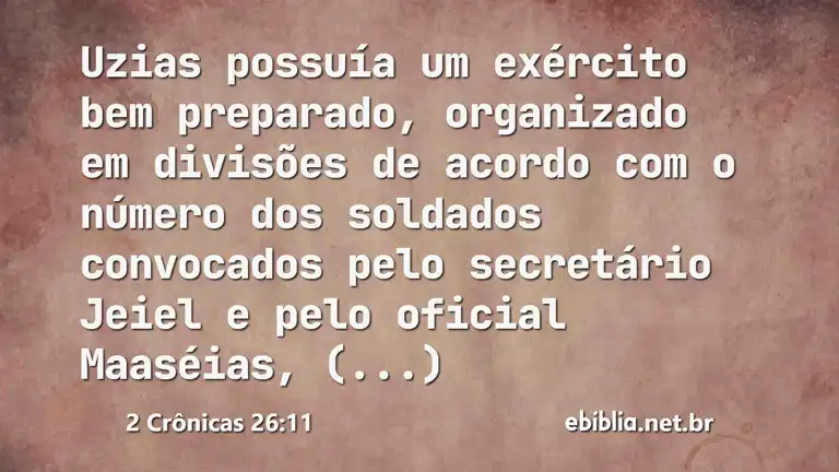 2 Crônicas 26:11