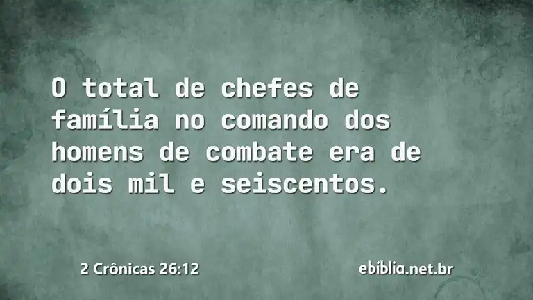 2 Crônicas 26:12