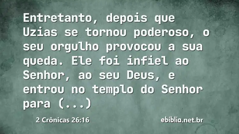 2 Crônicas 26:16