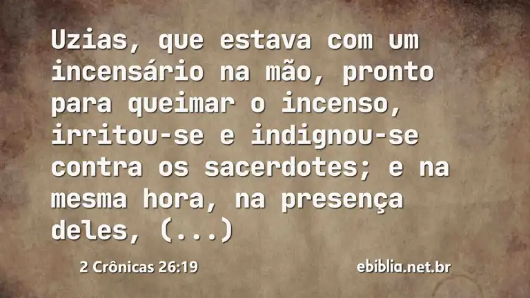 2 Crônicas 26:19