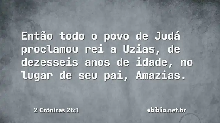 2 Crônicas 26:1