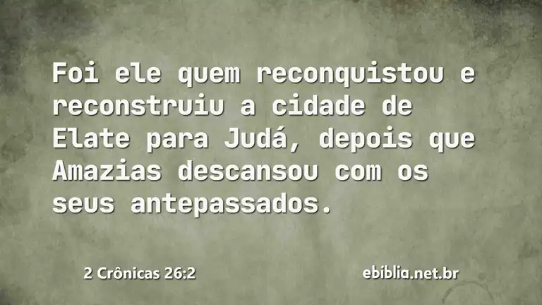 2 Crônicas 26:2