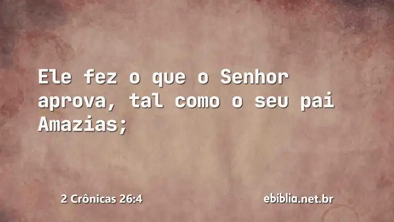 2 Crônicas 26:4